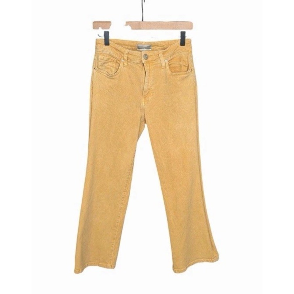 Kut from the Kloth Charlotte High Rise Culotte Jeans Size 2 Yellow Fall Cropped